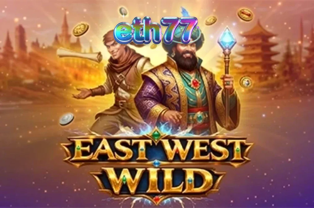Pemandangan visual slot East West Wild dengan tema Jalur Sutra.